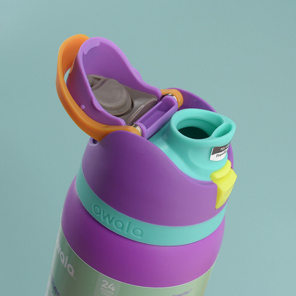 24OZ Owala FreeSip Insulated Stainless Steel Water Bottle With Straw Thermal Mug
